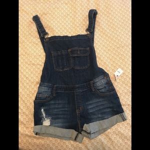 Franchesca’s Jean Shorts Overalls